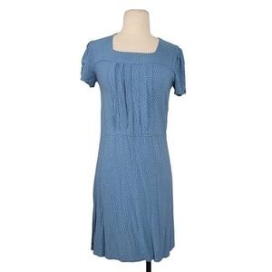 Lily Ashwell Chayse Mini Dress Sz XS Blue Ditsy Floral Romantic Vintage Inspired